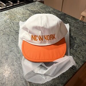Tracksmith White and Orange New York Marathon 2025 Cap (Brand New)